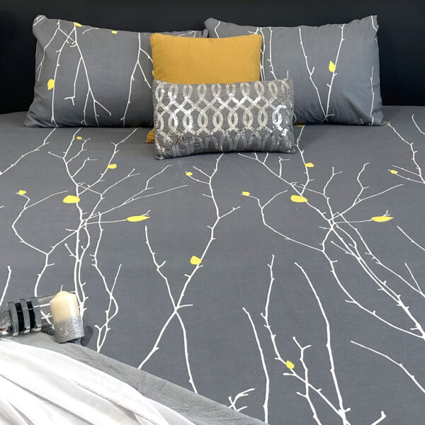 BLISSFUL DREAM – 100% Cotton King Fitted Bed Sheet Set – Deep Pocket 39cm – Soft, Cooling & Breathable Bed Sheets – Wrinkle-Resistant with 360° Elastic – Premium King Size Bedding with Pillowcases - Image 3