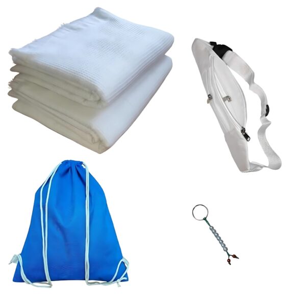 ROYAL AHRAMMen's Ihram Ehram Ahram for Men for Hajj and Umrah - 2 Towels - Hygienic Natural 100% Microfiber Towels and Soft Thread 110 x 220cm 43X86 inch (top, Bottom.