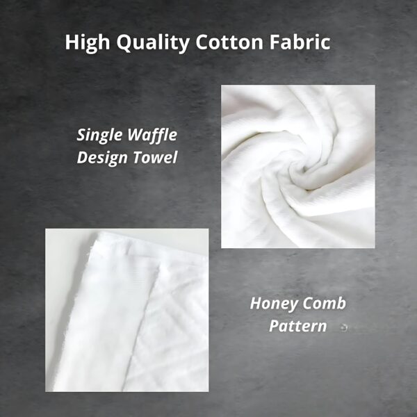 ROYAL AHRAM Hajj Umrah Mens Wearing 100% hygienic Pure Cotton Towel Clothing Set ihram ehram 2 Pcs Towels (top, Bottom) New Dry Fast Microfiber Woven Technology - package May Vary - Image 3