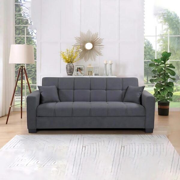 Sofa Cum Bed I Sleeping Fabric Sofa I Three Seat Sofabed I Modern Design Living Room Sofa - Image 4