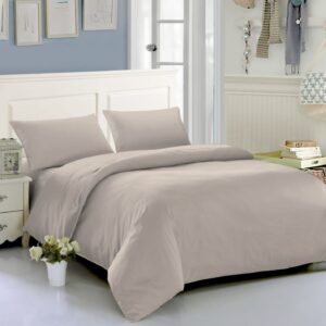 Plain Light Peach– Cotton King Flat Bed Sheet Set  – Soft, Cooling & Breathable Bed Sheets – Wrinkle-Resistant – Luxury King Size Bedding with Two Pillowcases.