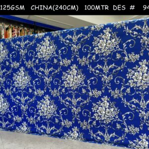 NEW BLUE FLORAL– Cotton King Flat Bed Sheet Set  – Soft, Cooling & Breathable Bed Sheets – Wrinkle-Resistant – Luxury King Size Bedding with Two Pillowcases.