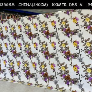 FLORAL – Cotton King Flat Bed Sheet Set  – Soft, Cooling & Breathable Bed Sheets – Wrinkle-Resistant – Luxury King Size Bedding with Two Pillowcases.