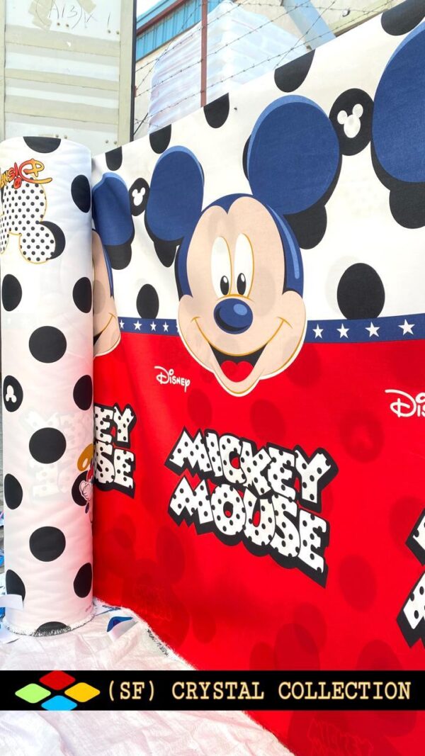 Micky Mouse– Cotton King Flat Bed Sheet Set  – Soft, Cooling & Breathable Bed Sheets – Wrinkle-Resistant – Luxury King Size Bedding with Two Pillowcases.