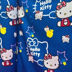 Hello Kitty – Cotton King Flat Bed Sheet Set  – Soft, Cooling & Breathable Bed Sheets – Wrinkle-Resistant – Luxury King Size Bedding with Two Pillowcases.