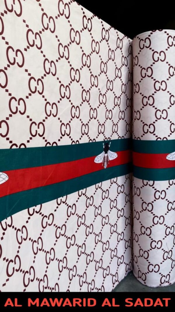 GUCCI BEE Cotton King Flat Bed Sheet Set  – Soft, Cooling & Breathable Bed Sheets – Wrinkle-Resistant – Luxury King Size Bedding with Two Pillowcases.