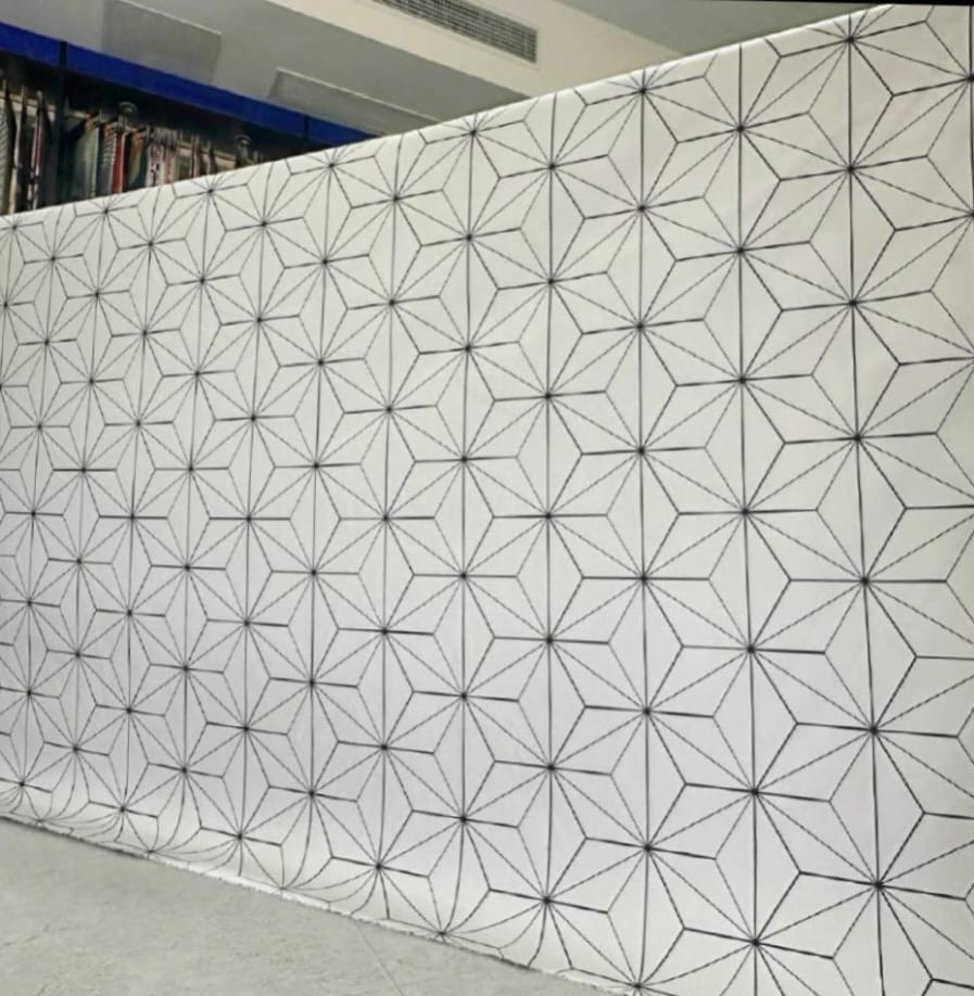 White Stars– Cotton King Flat Bed Sheet 220x240 cm Set – Soft, Cooling & Breathable Bed Sheets – Wrinkle-Resistant – Luxury King Size Bedding with Two Pillowcases.