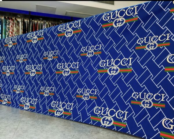 Navy Gucci  – Cotton King Flat Bed Sheet Set  – Soft, Cooling & Breathable Bed Sheets – Wrinkle-Resistant – Luxury King Size Bedding with Two Pillowcases.
