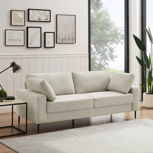 Jeses MINIMORE Etta 84.3-Inch Mid-Century Modern Sofa – Stylish Upholstered Couch for Living Room or Office - Image 5