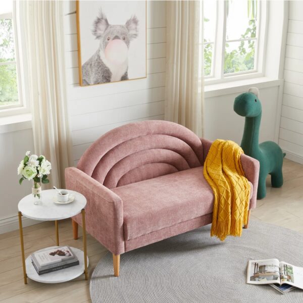 Sherani 2-Seater Upholstered Loveseat Sofa – Luxury Modern Fabric Sofa for Living Room & Majlis | Perfect for UAE Homes & Apartments" - Image 9