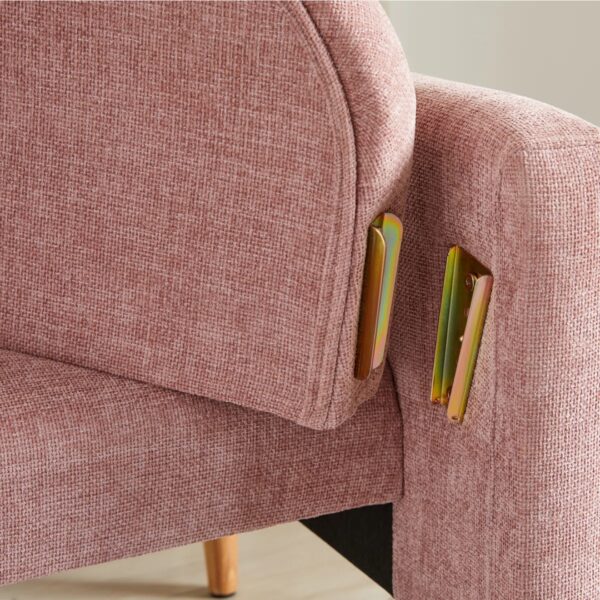 Sherani 2-Seater Upholstered Loveseat Sofa – Luxury Modern Fabric Sofa for Living Room & Majlis | Perfect for UAE Homes & Apartments" - Image 4