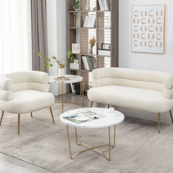 Demetrius 50'' Upholstered Loveseat – Modern 2-Seater Sofa for Living Room, Bedroom, or Office | Compact, Stylish & Comfortable - Image 7