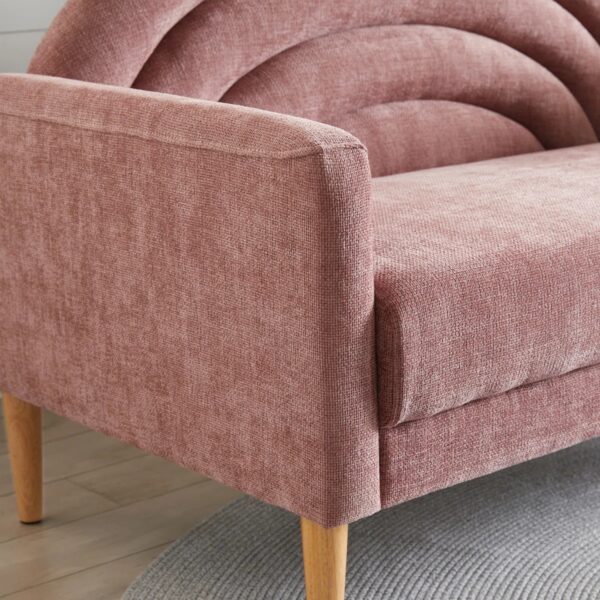 Sherani 2-Seater Upholstered Loveseat Sofa – Luxury Modern Fabric Sofa for Living Room & Majlis | Perfect for UAE Homes & Apartments" - Image 3