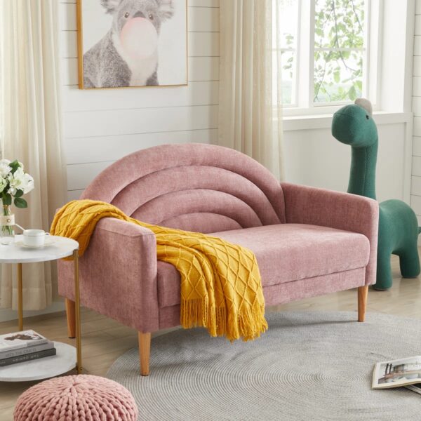 Sherani 2-Seater Upholstered Loveseat Sofa – Luxury Modern Fabric Sofa for Living Room & Majlis | Perfect for UAE Homes & Apartments" - Image 2