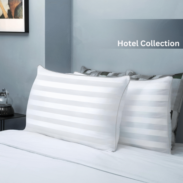 Sherani Premium Hotel Quality Pillows (50x75 cm) – Ultra Soft, Hypoallergenic, Cooling Memory Foam Alternative Bed Pillows for Sleeping, Breathable Luxury Pillows for Side, Back & Stomach Sleepers (Pack of 2, White) - Image 2