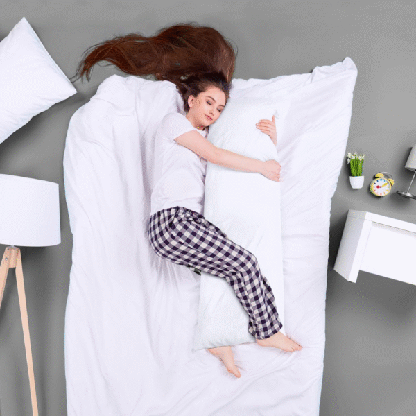 Sherani Ultra Soft Body Pillow – Long Side Sleeper Pillow for Pregnancy Support with 100% Cotton Cover & Soft Polyester Filling (Single Pack) - Image 3