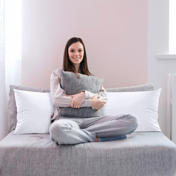 Sherani Ultra Soft Body Pillow – Long Side Sleeper Pillow for Pregnancy Support with 100% Cotton Cover & Soft Polyester Filling (Single Pack) - Image 6
