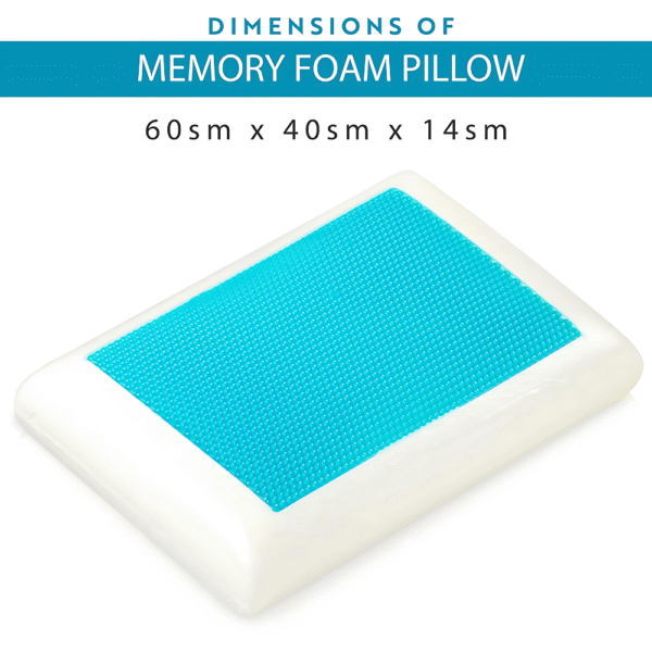 Sherani Memory Foam Pillow with Cooling Gel – Ergonomic Pillow for Neck & Back Pain Relief, Aloe Vera Bamboo Washable Cover, Supports Side, Back & Stomach Sleepers, Standard Size - Image 8